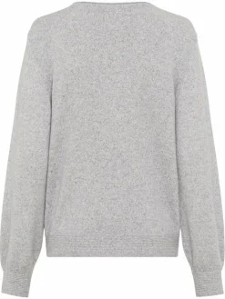 Olsen Pullover & Strickjacken*Damen Strickpullover - Henny hellgrau meliert
