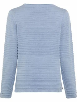 Olsen Pullover & Strickjacken*Damen Strickpullover - Henny hellblau uni