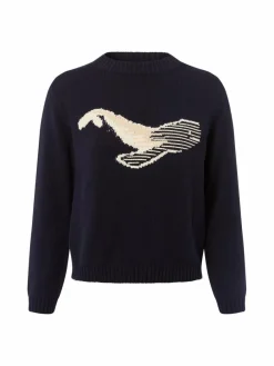 Weekend Max Mara Pullover & Strickjacken*Damen Strickpullover - Maglia marine beige gemustert