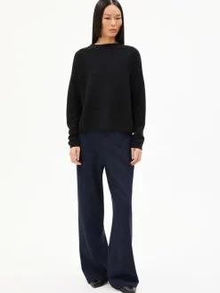 ARMEDANGELS Pullover & Strickjacken*Damen Strickpullover - Merinaa schwarz uni