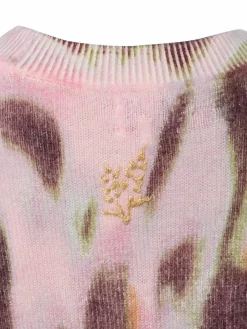 Nümph Pullover & Strickjacken*Damen Strickpullover - Nuliani aubergine rosa gemustert