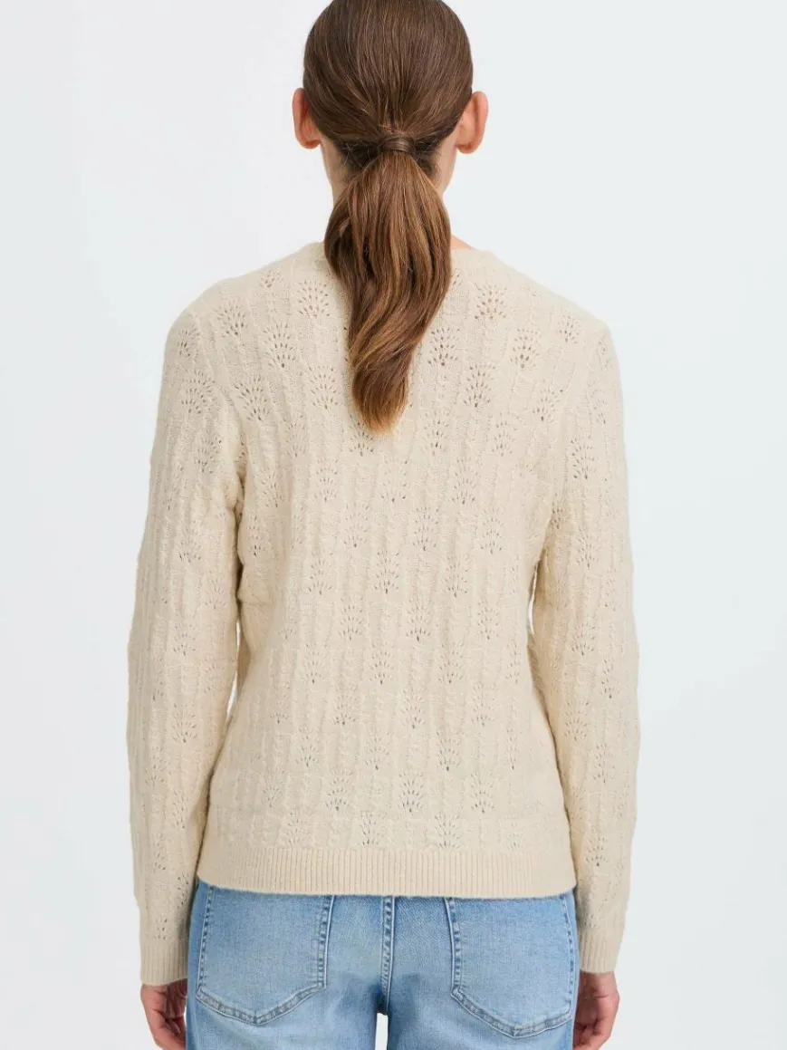 OXMO Pullover & Strickjacken*Damen Strickpullover - OXFSINVA beige uni
