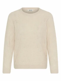 OXMO Pullover & Strickjacken*Damen Strickpullover - OXFSINVA beige uni