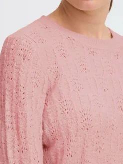OXMO Pullover & Strickjacken*Damen Strickpullover - OXFSINVA rosa uni