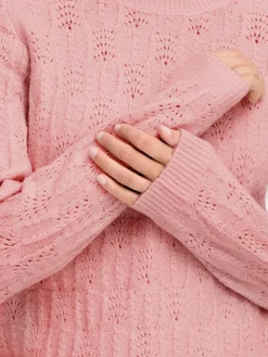 OXMO Pullover & Strickjacken*Damen Strickpullover - OXFSINVA rosa uni