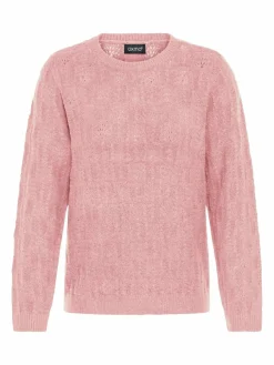 OXMO Pullover & Strickjacken*Damen Strickpullover - OXFSINVA rosa uni
