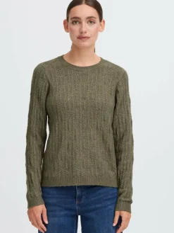 OXMO Pullover & Strickjacken*Damen Strickpullover - OXFSINVA melange uni