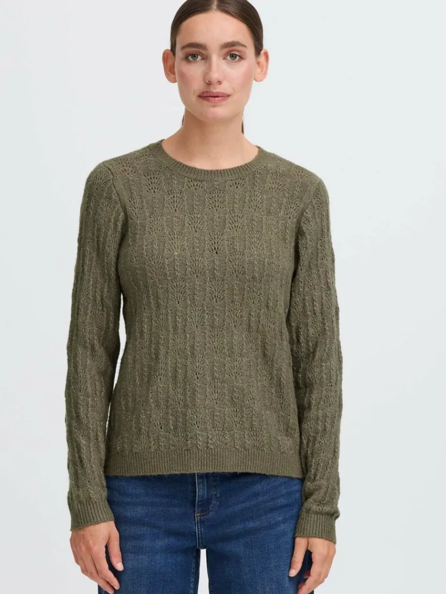 OXMO Pullover & Strickjacken*Damen Strickpullover - OXFSINVA melange uni