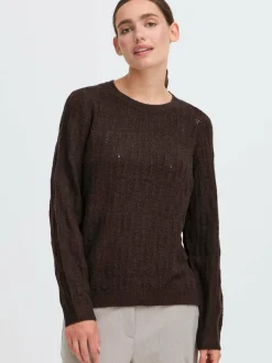OXMO Pullover & Strickjacken*Damen Strickpullover - OXFSINVA melange uni
