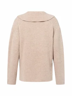 Marie Lund Pullover & Strickjacken*Damen Strickpullover aus Merinowolle melange meliert