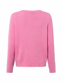 Rich & Royal Pullover & Strickjacken*Damen Strickpullover mit Alpaka-Anteil pink uni