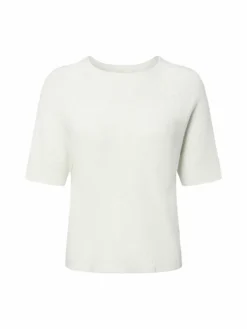 Rich & Royal Pullover & Strickjacken*Damen Strickpullover mit Alpaka-Anteil ecru uni