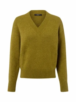 Weekend Max Mara Pullover & Strickjacken*Damen Strickpullover mit Alpaka-Anteil - Visita erbse uni