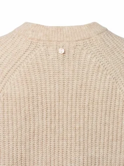 Nümph Pullover & Strickjacken*Damen Strickpullover mit Alpaka-Anteil - Nuzindi beige ecru meliert
