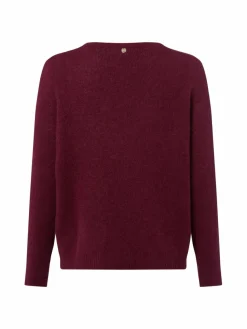 Rich & Royal Pullover & Strickjacken*Damen Strickpullover mit Alpaka-Anteil bordeaux uni