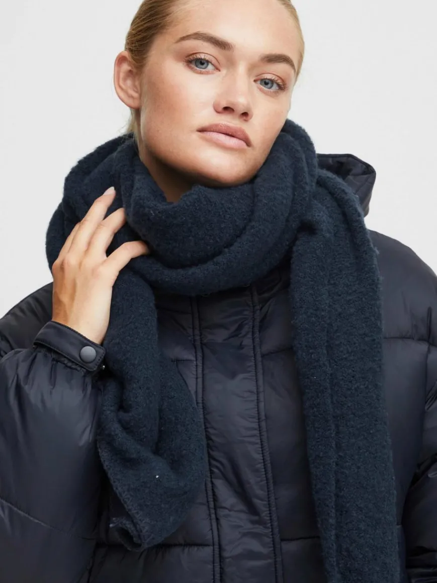 OXMO Schals & Tücher*Damen Strickschal blau uni