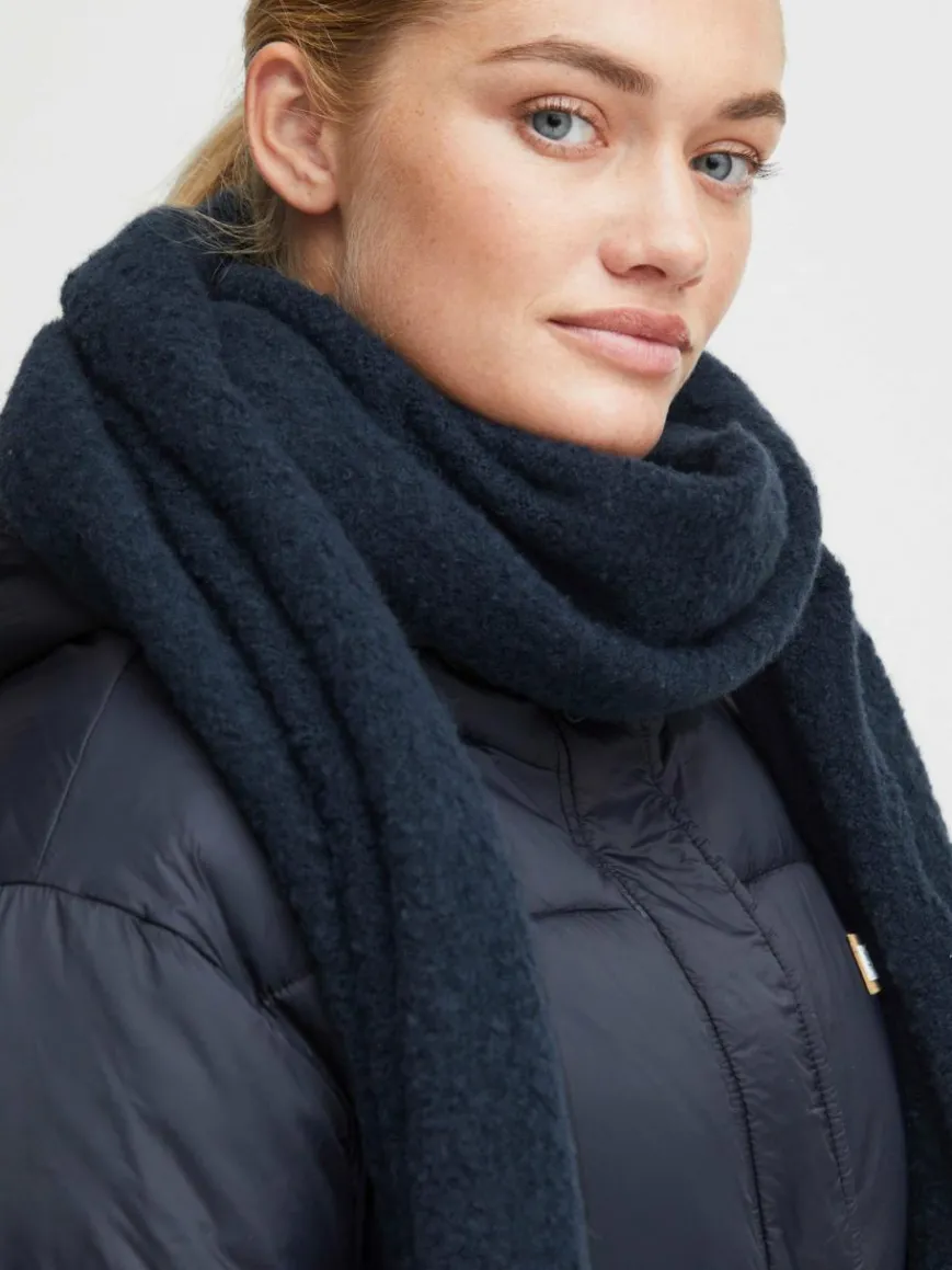 OXMO Schals & Tücher*Damen Strickschal blau uni