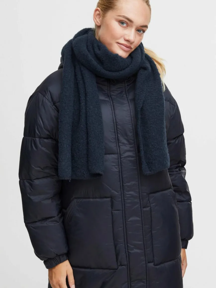 OXMO Schals & Tücher*Damen Strickschal blau uni