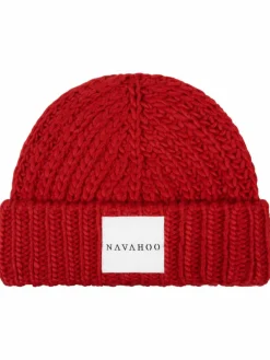 Navahoo Mützen & Hüte|Schals & Tücher*Damen Strickschal - Kuschelpärchen 14 rot uni