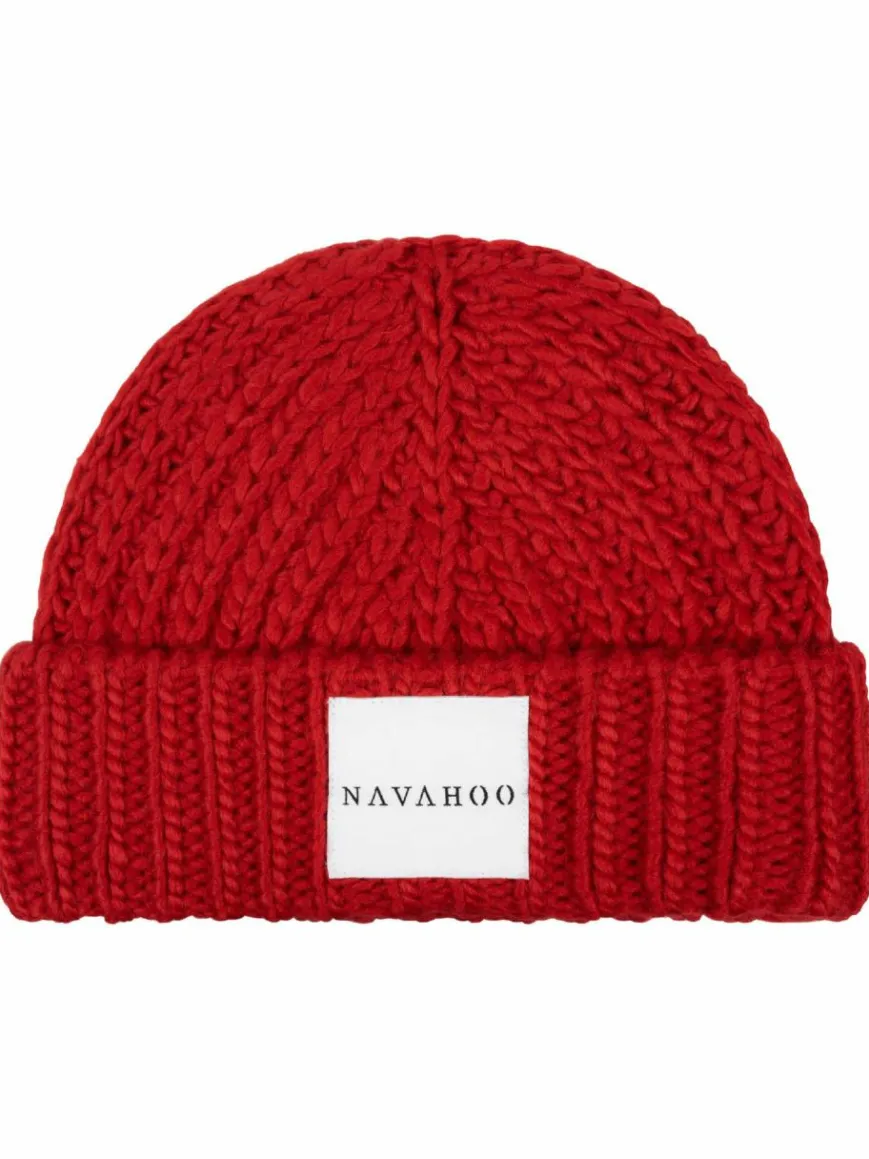 Navahoo Mützen & Hüte|Schals & Tücher*Damen Strickschal - Kuschelpärchen 14 rot uni