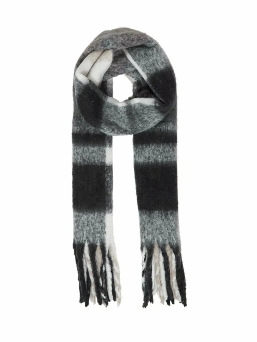 OXMO Schals & Tücher*Damen Strickschal - OXVIVISCARF schwarz uni