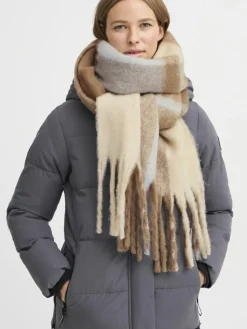 OXMO Schals & Tücher*Damen Strickschal - OXVIVISCARF braun uni