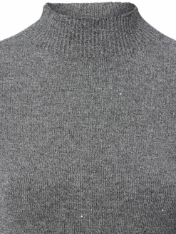 Liu Jo Collection Pullover & Strickjacken|Shirts & Tops*Damen Strickshirt grau meliert