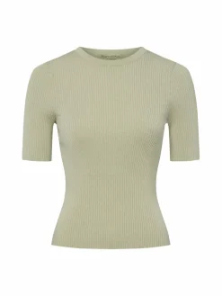 Marc O'Polo Pullover & Strickjacken|Shirts & Tops*Damen Strick-Shirt schilf uni