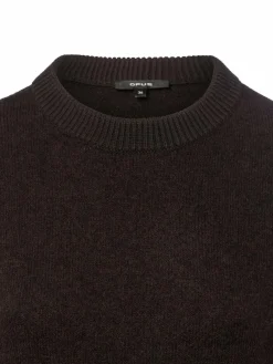 Opus Pullover & Strickjacken*Damen Strickshirt mit Mohair-Anteil - Pami schoko uni