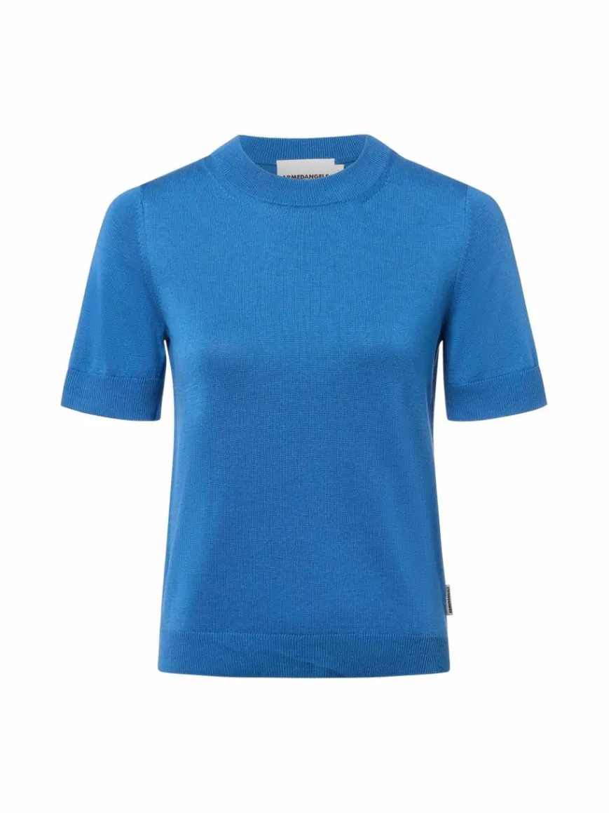 ARMEDANGELS Shirts & Tops*Damen Strickshirt -Siljiaas blau uni