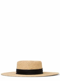 Calvin Klein Mützen & Hüte*Damen Stroh-Hut beige schwarz uni