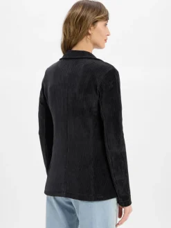 Marc O'Polo Blazer*Damen Sweatblazer marine strukturiert