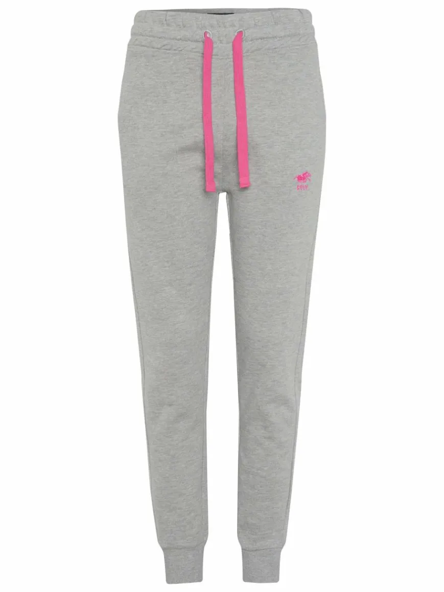 Polo Sylt Hosen*Damen Sweathose hellgrau grau uni