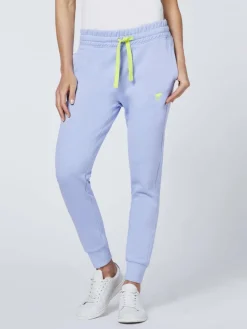 Polo Sylt Hosen*Damen Sweathose hellblau uni