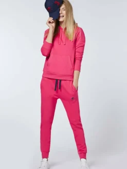 Polo Sylt Hosen*Damen Sweathose pink uni