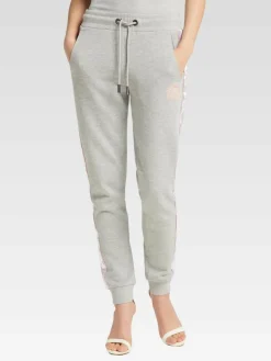 Carlo Colucci Hosen*Damen Sweathose - Catilla grau uni