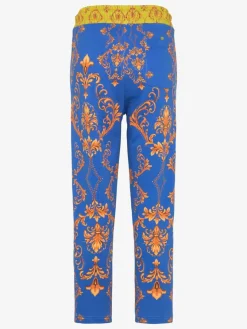 Carlo Colucci Hosen*Damen Sweathose - Cisera blau gemustert