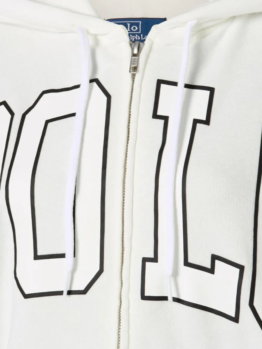 Polo Ralph Lauren Sweatshirts & Sweatjacken*Damen Sweatjacke ecru bedruckt