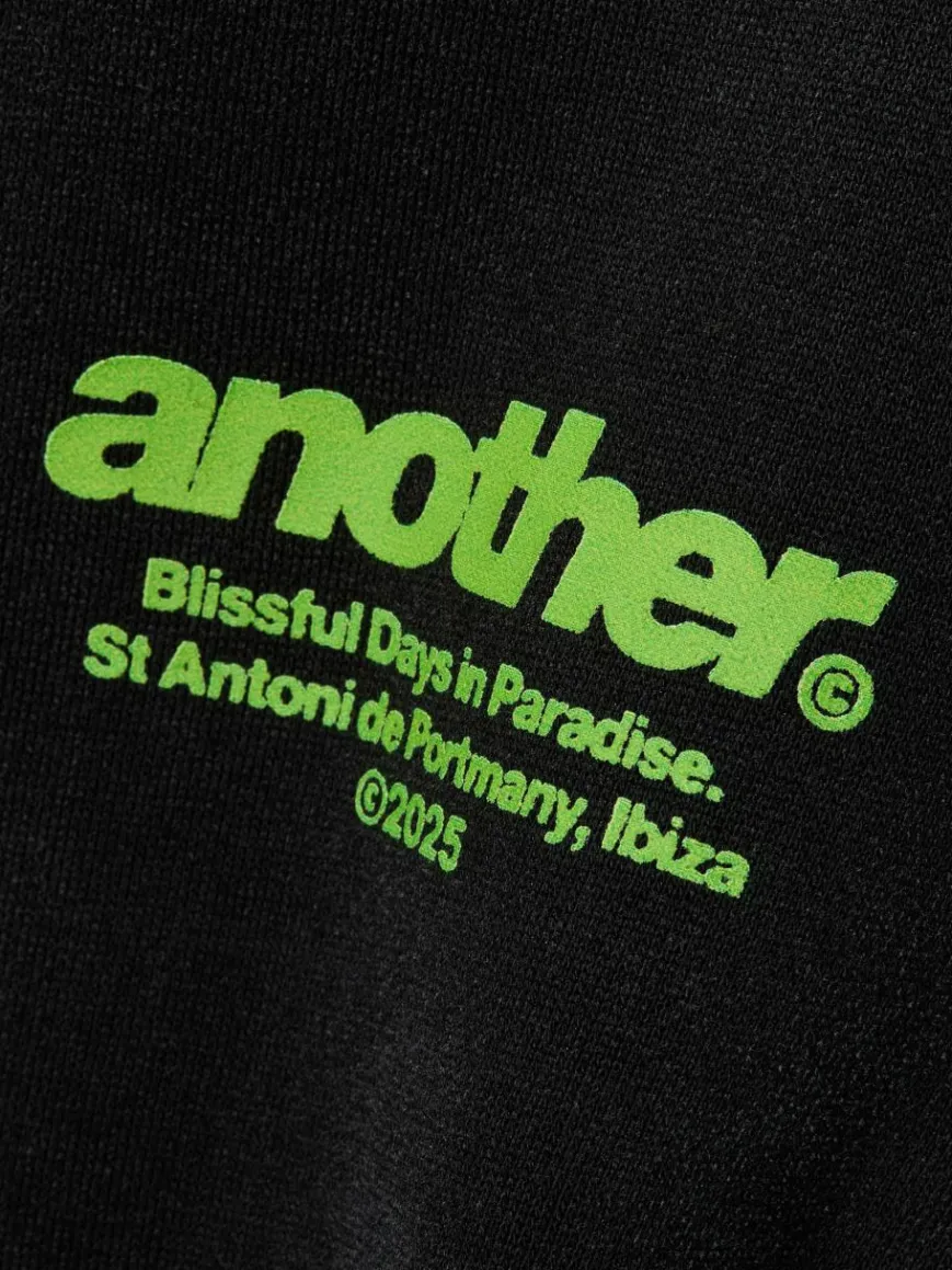 Another Cotton Lab Sweatshirts & Sweatjacken*Damen Sweatjacke schwarz bedruckt