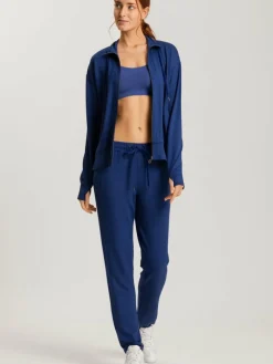Hanro Sweatshirts & Sweatjacken*Damen Sweatjacke - Balance marine uni