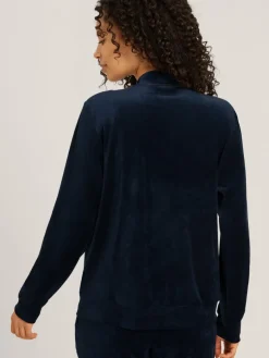 Hanro Sweatshirts & Sweatjacken*Damen Sweatjacke - Favourites marine uni