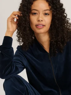 Hanro Sweatshirts & Sweatjacken*Damen Sweatjacke - Favourites marine uni