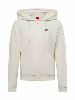 HUGO Sweatshirts & Sweatjacken*Damen Sweatjacke - Dalfine weiß uni
