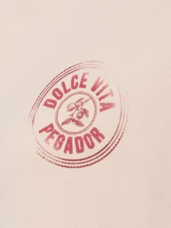 PEGADOR Sweatshirts & Sweatjacken*Damen Sweatjacke - Nadia aprikot bedruckt