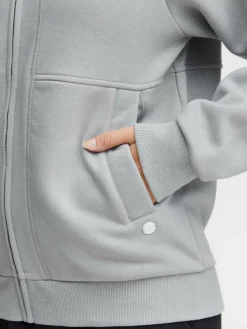 OXMO Sweatshirts & Sweatjacken*Damen Sweatjacke - OXAndie grau uni