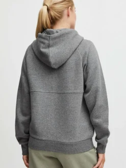 OXMO Sweatshirts & Sweatjacken*Damen Sweatjacke - OXAndie grau uni