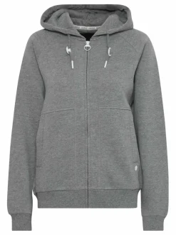 OXMO Sweatshirts & Sweatjacken*Damen Sweatjacke - OXAndie grau uni