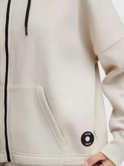 OXMO Sweatshirts & Sweatjacken*Damen Sweatjacke - OXSanice beige uni