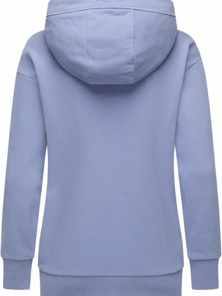 Ragwear Sweatshirts & Sweatjacken*Damen Sweatjacke - Yodis Zip blau uni
