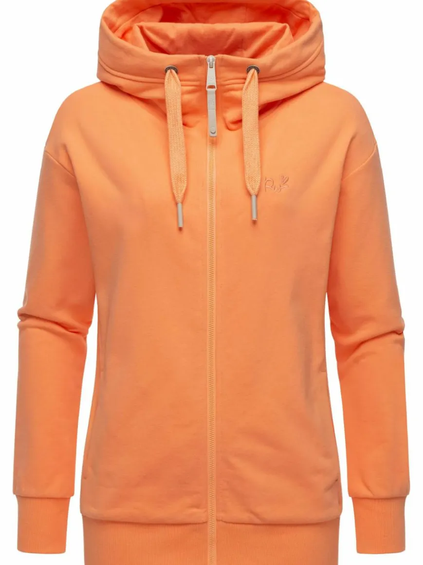 Ragwear Sweatshirts & Sweatjacken*Damen Sweatjacke - Yodis Zip aprikot uni